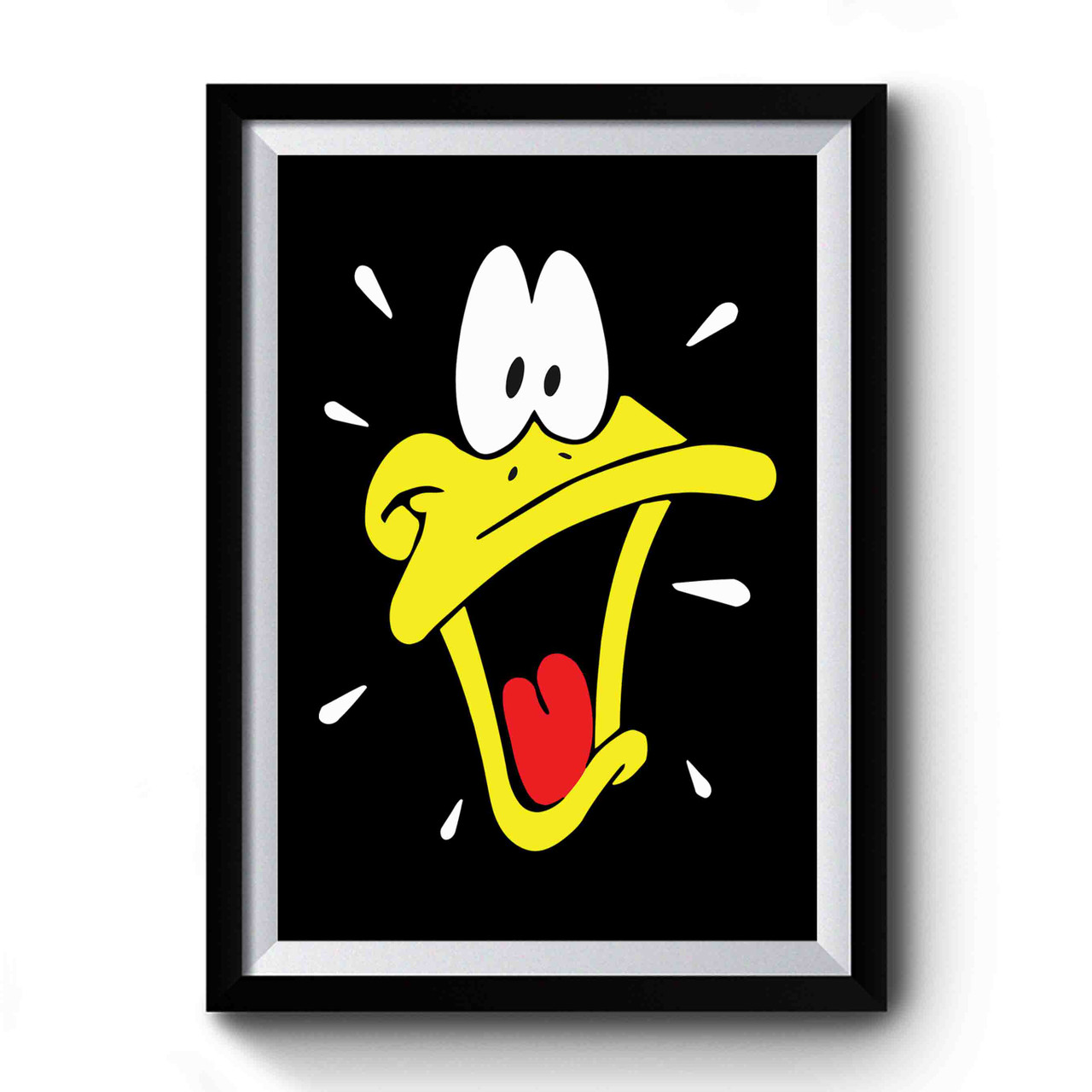 Daffy Duck Sweat Face Cartoon Classic Funny Premium Poster